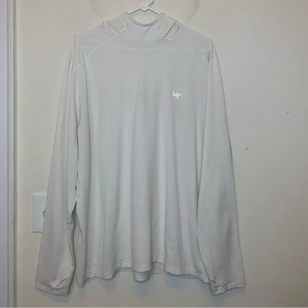 ARCTERYX Men’s Cormac Lightweight Hoody White Arctic Silk Sz XL READ - Picture 3 of 16